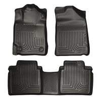 Husky Liners 98511 | Husky Liners Front & 2nd Seat Floor Liners, Fits 07-11 CAMRY FRONT AND SECOND SEAT LINER BLACK