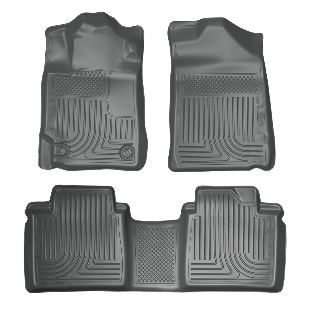 Husky Liners 98512 | Husky Liners Front & 2nd Seat Floor Liners, Fits 07-11 CAMRY FRONT AND SECOND SEAT LINER GREY