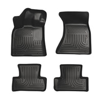 Husky Liners 98821 | Husky Liners Front & 2nd Seat Floor Liners, Fits 10-15 MERCEDES GLK FRONT/2ND SEAT CUSTOM MOLDED WEATHERBEATER FLOOR LINERS BLACK