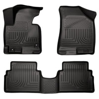 Husky Liners 98861 | Husky Liners Front & 2nd Seat Floor Liners, Fits 11-13 SPORTAGE FRONT & 2ND SEAT CUSTOM MOLDED WEATHERBEATER FLOOR LINERS BLACK