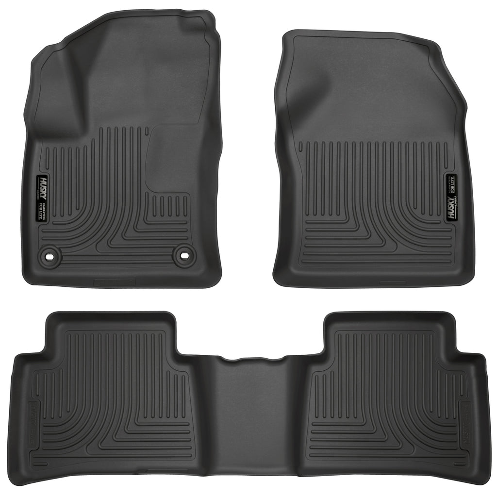 Husky Liners 98991 | Husky Liners Front & 2nd Seat Floor Liners, Fits 16-17 PRIUS/PRIUS PRIME WEATHERBEATER SERIES BLACK