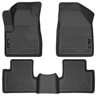 Husky Liners 99031 | Husky Liners Front & 2nd Seat Floor Liners, Fits 14-15 CHEROKEE FRONT & 2ND SEAT FLOOR LINERS BLACK