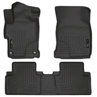 Husky Liners 99441 | Husky Liners Front & 2nd Seat Floor Liners, Fits 14-15 CIVIC SEDAN WEATHERBEATER SERIES FRONT/2ND SEAT FLOOR LINERS BLACK