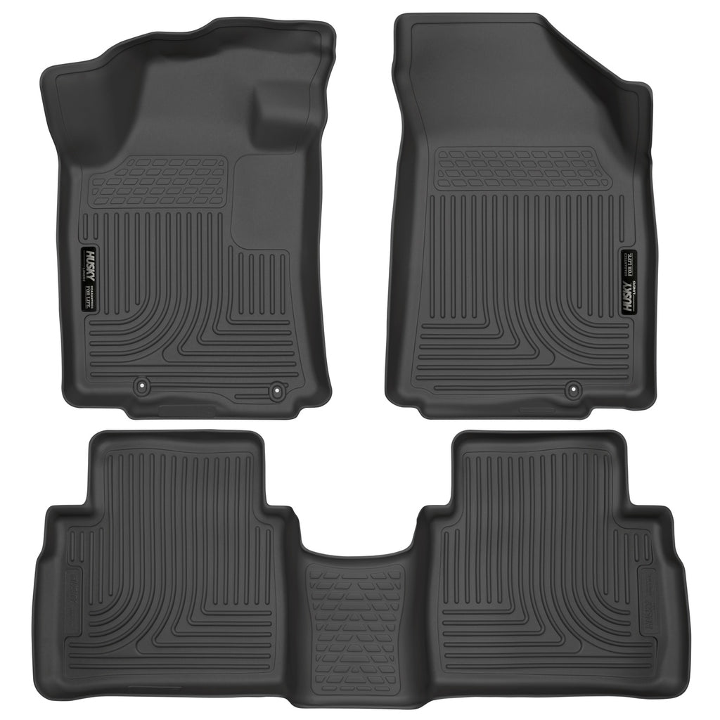 Husky Liners 99621 | Husky Liners Front & 2nd Seat Floor Liners, Fits 16-17 MAXIMA FRONT & 2ND SEAT FLOOR LINERS WEATHERBEATER SERIES BLACK