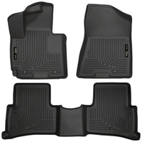 Husky Liners 99681 | Husky Liners Front & 2nd Seat Floor Liners, Fits 16-17 TUCSON FRONT & 2ND SEAT FLOOR LINERS WEATHERBEATER SERIES BLACK