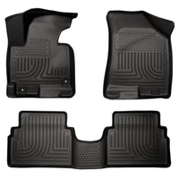 Husky Liners 99821 | Husky Liners Front & 2nd Seat Floor Liners, Fits 14-16 SPORTAGE FRONT & 2ND SEAT FLOOR LINERS BLACK