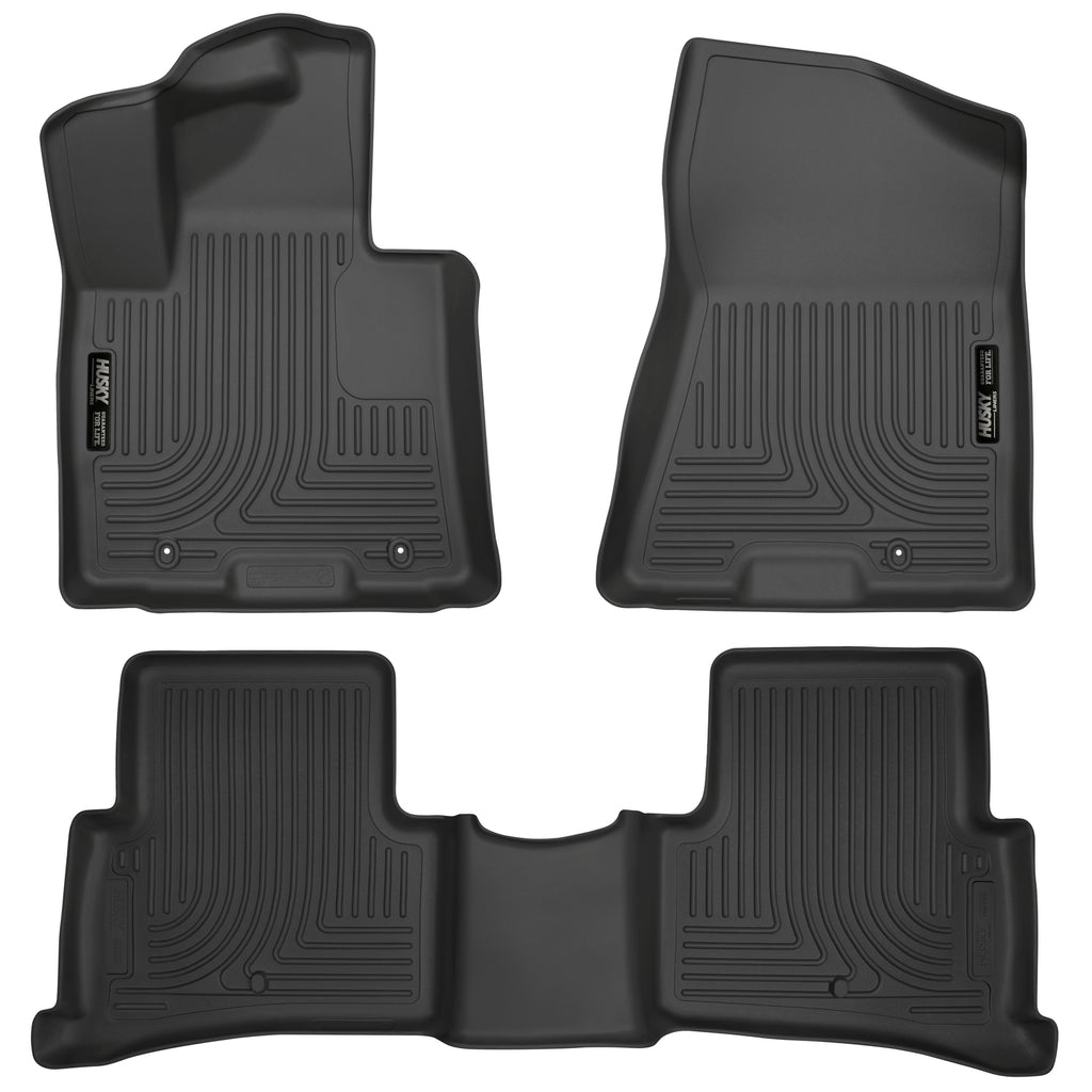 Husky Liners 99891 | Husky Liners Front & 2nd Seat Floor Liners, Fits 17-C SPORTAGE WEATHERBEATER SERIES BLACK