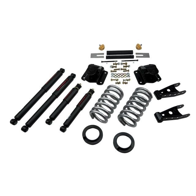BELLTECH 819ND LOWERING KITS  Front And Rear Complete Kit W/ Nitro Drop 2 Shocks 1994-1999 Dodge Ram 1500 (Ext Cab V8 Auto Trans Only) 2 in. or 3 in. F/4 in. R drop W/ Nitro Drop II Shocks