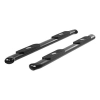 4" Black Steel Oval Side Bars Select Ford F-150