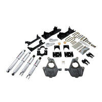 BELLTECH 662SP LOWERING KITS  Front And Rear Complete Kit W/ Street Performance Shocks 2005-2006 Chevrolet Silverado/Sierra (Ext Cab w/ Factory Front Torsion bar) 3 in. or 4 in. F/6 in. R drop W/ Street Performance Shocks