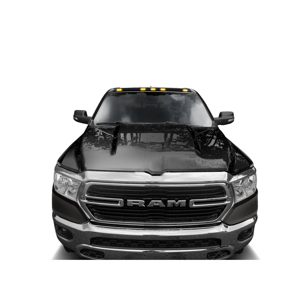 Auto Ventshade 698004-AXR Aerocab Color Marker Light Bril Blk Crystal Perlcoat fits 16-18 Ram 1500 Excludes Sport And Rebel Models