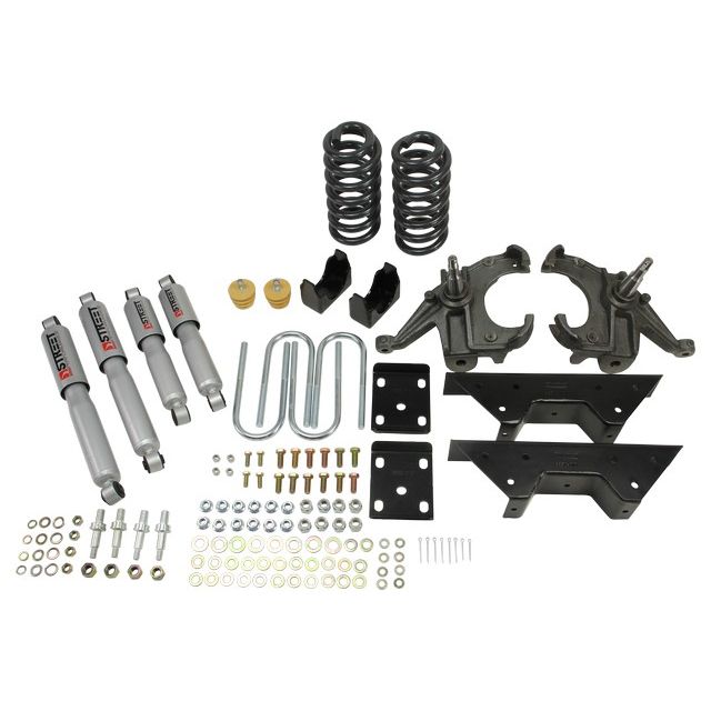 BELLTECH 705SP LOWERING KITS  Front And Rear Complete Kit W/ Street Performance Shocks 1973-1987 Chevrolet C10 (1 in. Rotor) 4 in. F/6 in. R drop W/ Street Performance Shocks