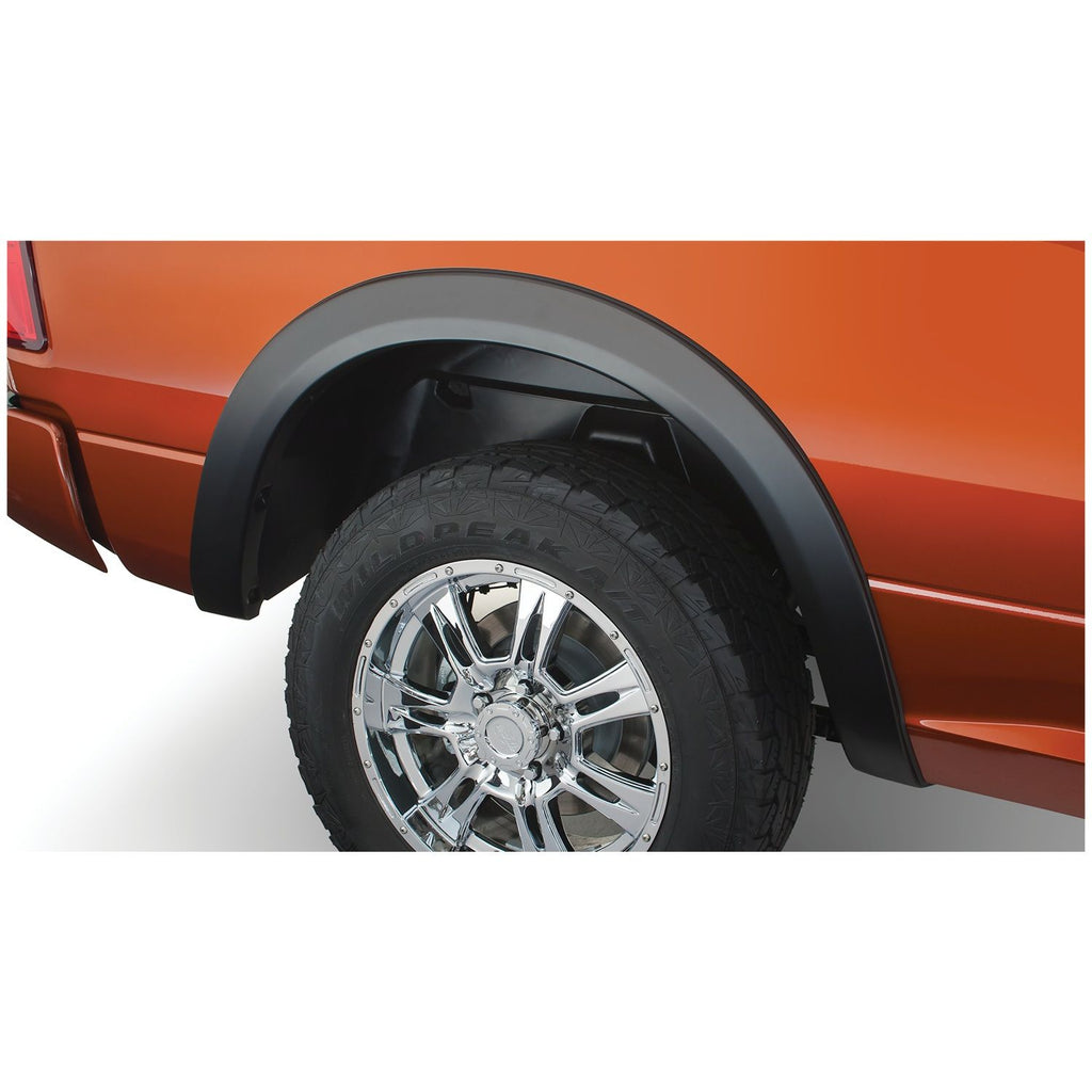 Bushwacker 50040-02 Black OE-Style Smooth Finish Rear Fender Flares for 2009-2018 Dodge Ram 1500; 2010-2018 Ram 2500 3500 (Excludes R/T/Rebel); 2019-2022 Ram 1500 Classic (Excludes Rebel Models)