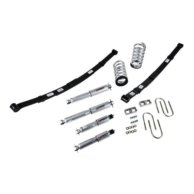 BELLTECH 568SP LOWERING KITS  Front And Rear Complete Kit W/ Street Performance Shocks 1982-2004 Chevrolet S10/S15 Pickup 4 cyl. (Ext Cab & Std Cab) 2 in. or 3 in. F/4 in. R drop W/ Street Performance Shocks