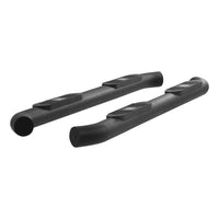 Big Step 4" Black Aluminum Round Side Bars Select Silverado Sierra