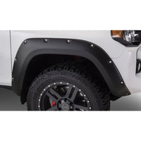 Bushwacker 30045-02 Black Pocket/Rivet Style Smooth Finish Front Fender Flares for 2014-2022 Toyota 4Runner (Excludes Limited)