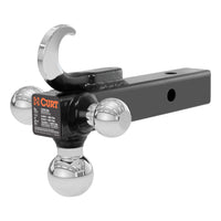 Multi-Ball Mount with Hook (2" Solid Shank 1-7/8" 2" & 2-5/16" Chrome Balls)