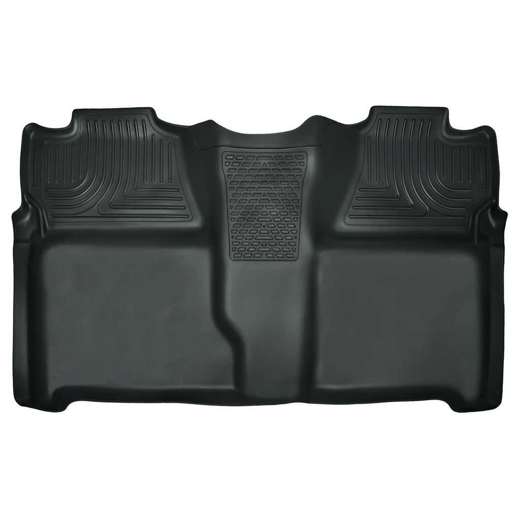 Husky Liners 19202 | Husky Liners 2nd Seat Floor Liner (Full Coverage), Fits 07-13 SILVERADO/SIERRA 1500/07-14 SILVERADO/SIERRA 2500/3500 HD CREW CAB 2ND SEAT FLOOR LINER GREY