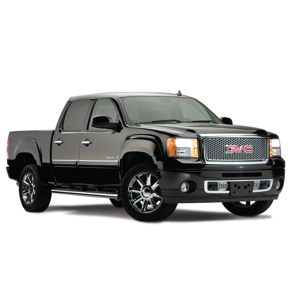 Bushwacker 40939-02 Black OE-Style Smooth Finish 4-Piece Fender Flare Set for 2007-2013 GMC Sierra 1500; Fits 69.3 In. Bed