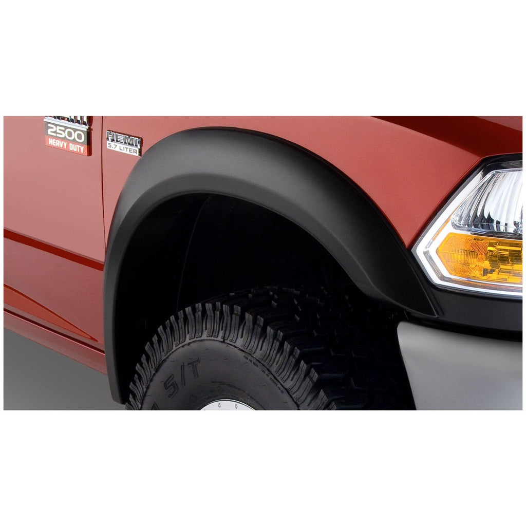 Bushwacker 50009-11 Black Extend-A-Fender Style Smooth Finish Front Fender Flares for 1994-2001 Dodge Ram 1500; 1994-2002 Ram 2500 3500