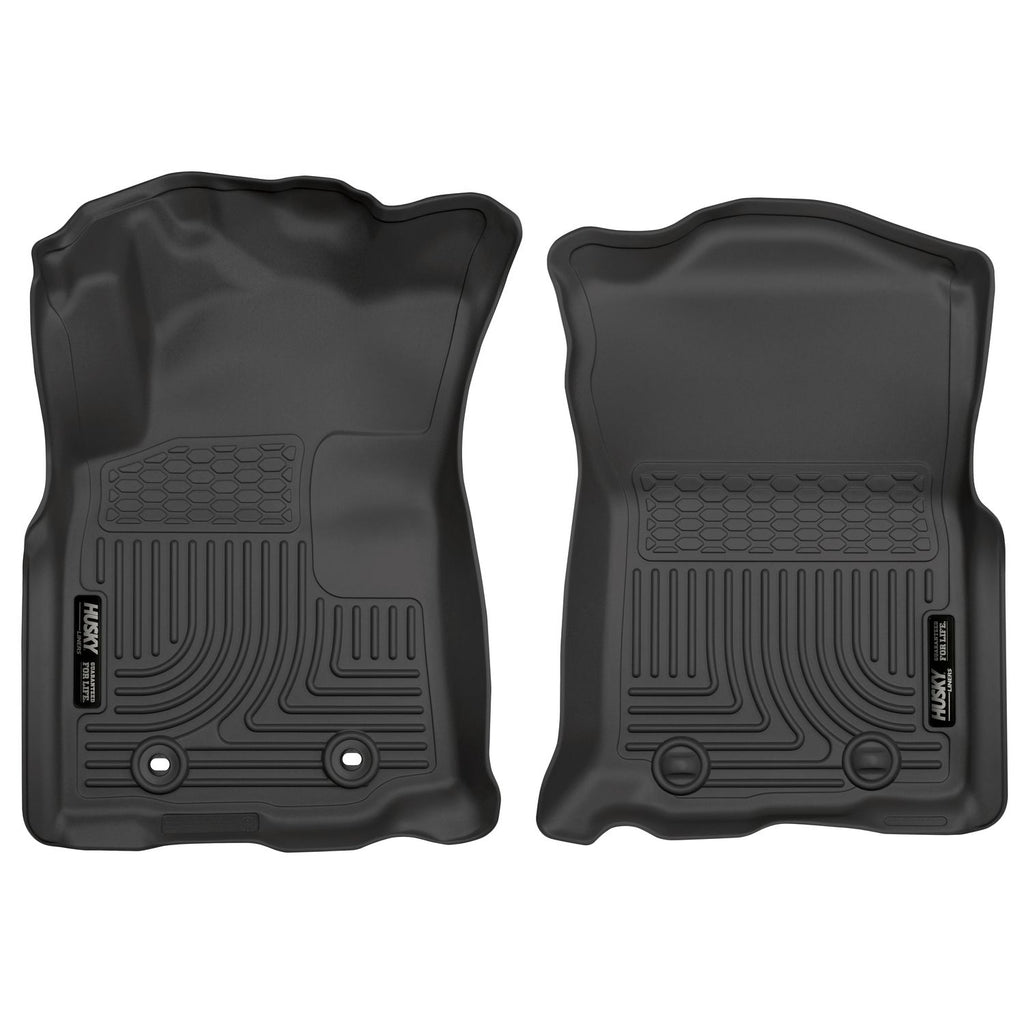 Husky Liners 13951 | Husky Liners Front Floor Liners, Fits 16-17 TACOMA ACCESS AUTOMATIC TRANSMISSION FRONT FLOOR LINERS WEATHERBEATER SERIES BLACK