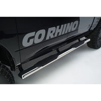 Go Rhino - 10473PS - 1000 Series 4in Oval Side Steps Polished stainlessStainless 73in long