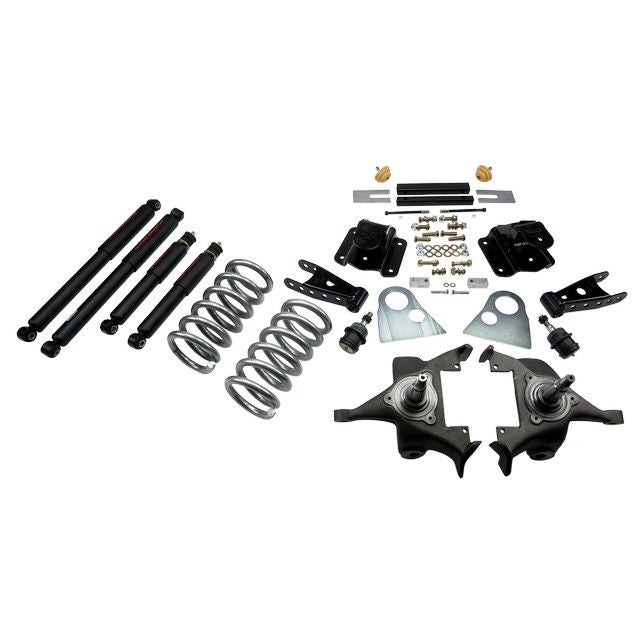 BELLTECH 820ND LOWERING KITS  Front And Rear Complete Kit W/ Nitro Drop 2 Shocks 1994-1999 Dodge Ram 1500 (Ext Cab V8 Auto Trans Only) 3 in. F/4 in. R drop W/ Nitro Drop II Shocks