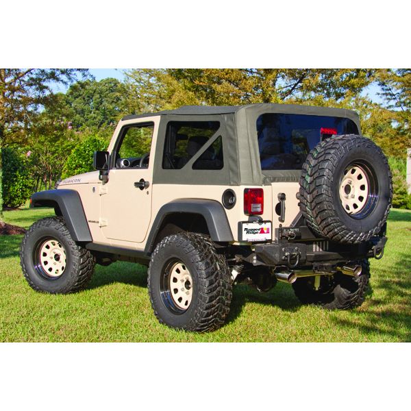 Rugged Ridge 13736.36 | Soft Top, Khaki, Tinted Windows; 07-09 Jeep Wrangler JK