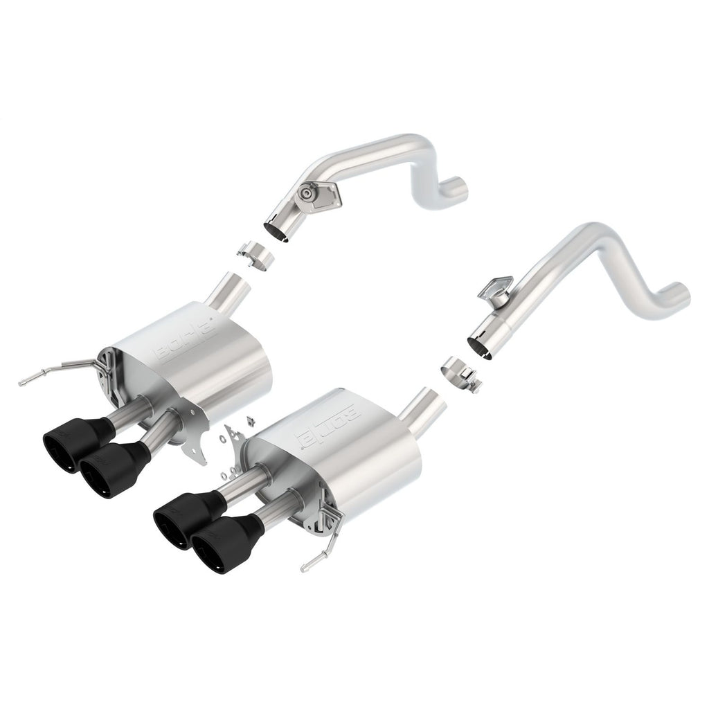 Borla 11868CB | Borla S-Type Axle-Back Exhaust System for 2014-2019 Chevrolet Corvette (C7) 6.2L V8 Automatic; Manual Transmission; Rear Wheel Drive 2-Door WITHOUT NPP Dual Mode Exhaust.