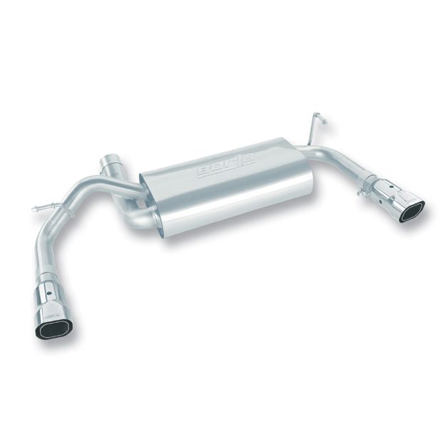 Borla 11755 | Borla Touring Axle-Back Exhaust System for 2007-2011 Jeep Wrangler 3.8L V6 Automatic; Manual Transmission; 2WD & 4WD 2 & 4 Door.
