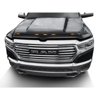 Auto Ventshade 753163-PXJ Aeroskin LightShield Color Hood Protector Diamond Black Crystal Pearl-Coat for 2019-2022 Ram 1500; Will not fit Rebel and TRX models