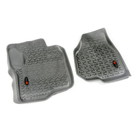Rugged Ridge 84902.30 | Floor Liners, Front, Gray; 12-16 Ford F-250/F-350 Reg/Ext/SuperCrew