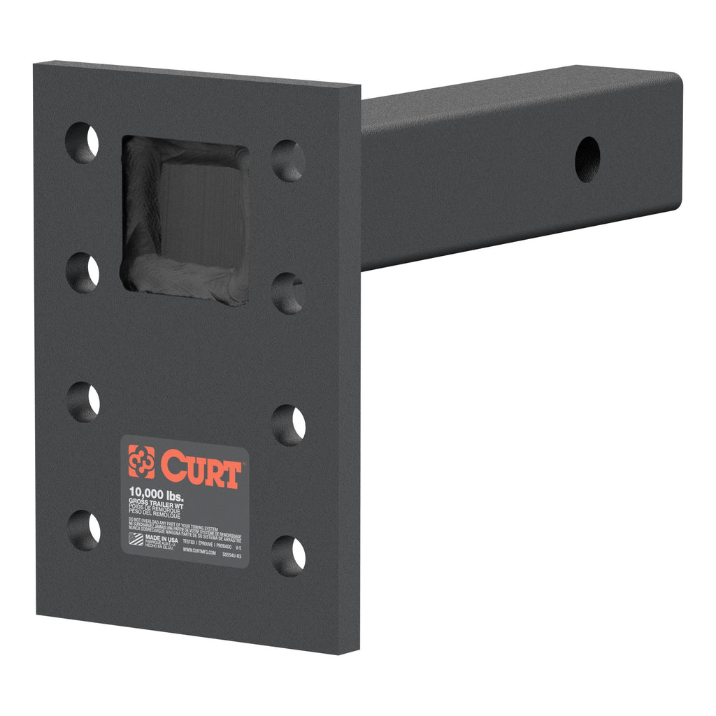Adjustable Pintle Mount (2" Shank 10000 lbs. 7" High 8" Long)