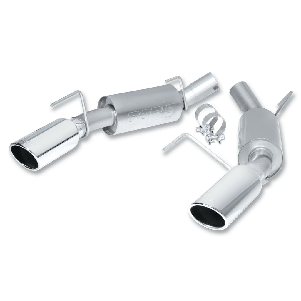 Borla 11784 | Borla Axle-Back Exhaust System for 2010 Ford Mustang Shelby GT500 5.4L V8 SC Manual Transmission Rear Wheel Drive 2-Door Coupe; Convertible.