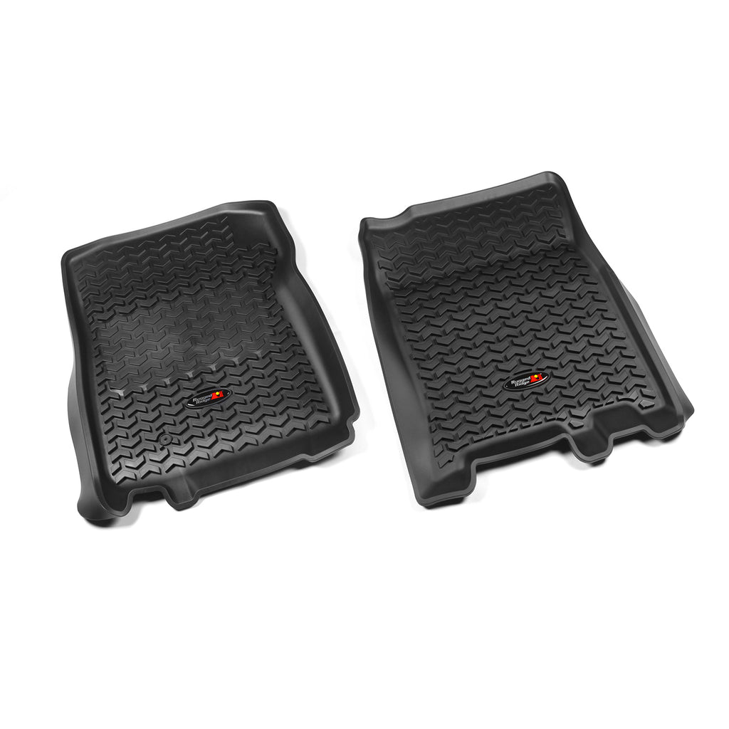 Rugged Ridge 82902.04 | Floor Liners, Front, Black; 97-03 F-150 Ext/Reg Cab