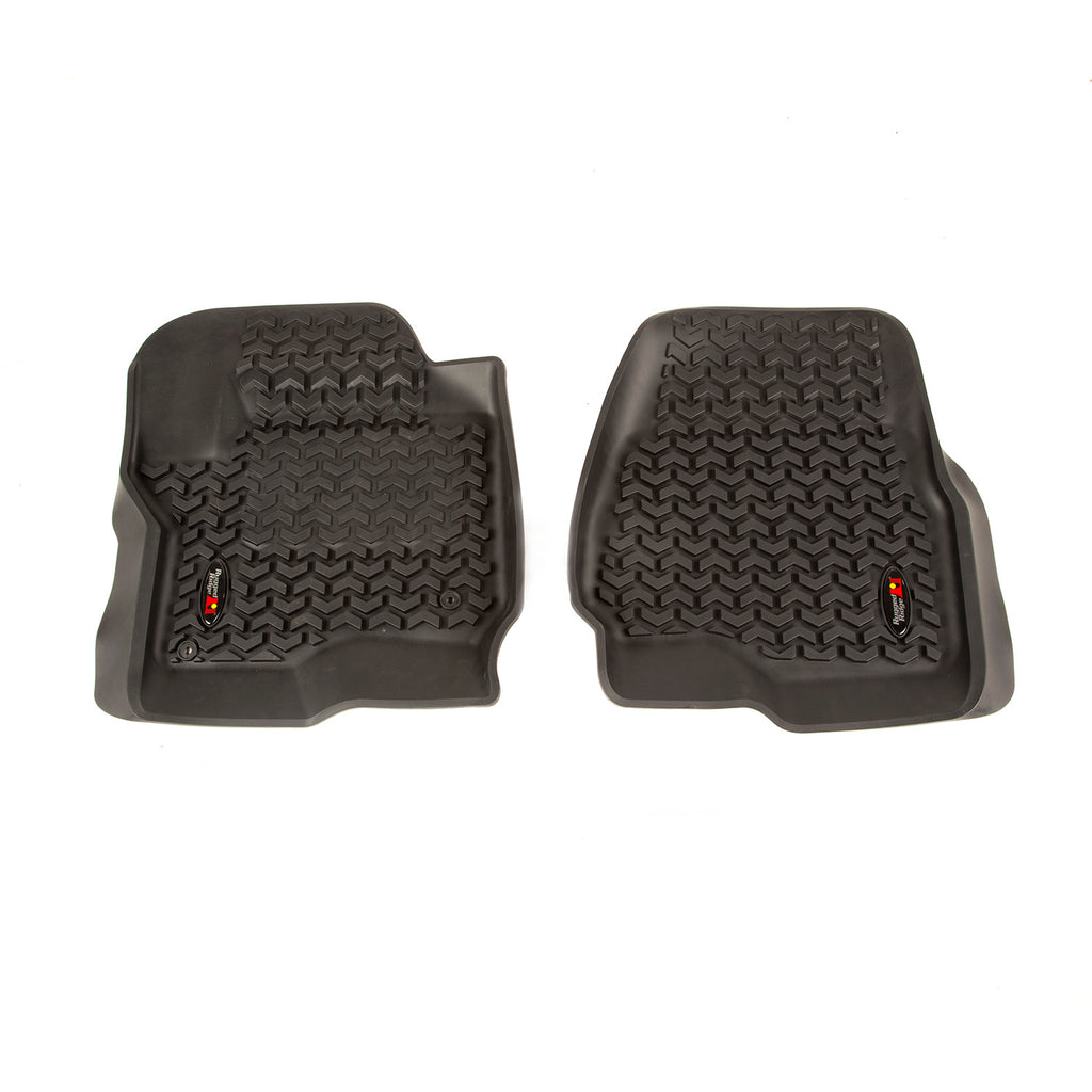 Rugged Ridge 82902.40 | Floor Liner, Front Pair, Black; 17-18 Ford F-250