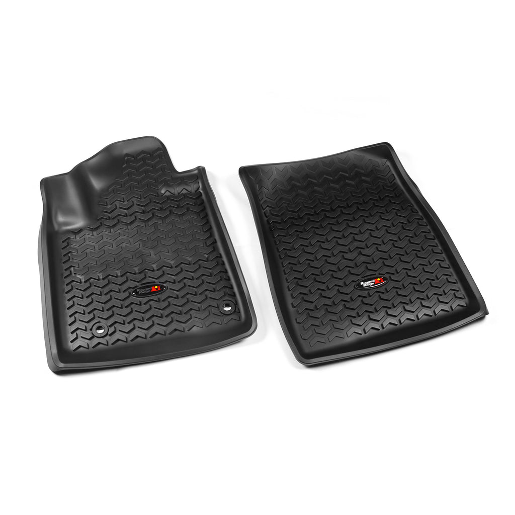 Rugged Ridge 82904.21 | Floor Liner, Front; Black, 2012-2020 Toyota Sequoia / Tundra Regular / Double Cab / Crew Max
