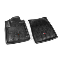 Rugged Ridge 82904.21 | Floor Liner, Front; Black, 2012-2020 Toyota Sequoia / Tundra Regular / Double Cab / Crew Max