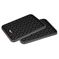 Rugged Ridge 82950.01 | Floor Liners, Rear, Black, Pair, Universal