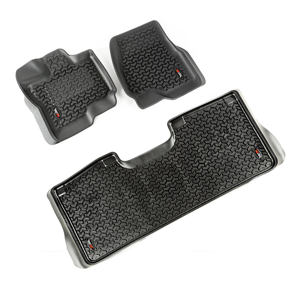 Rugged Ridge 82987.05 | Floor Liner Kit, Black; 15-18 Ford F-150
