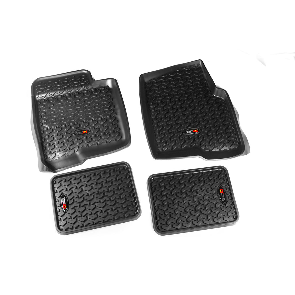 Rugged Ridge 82987.23 | Floor Liners, Kit, Black; 09-14 Ford F-150 Regular