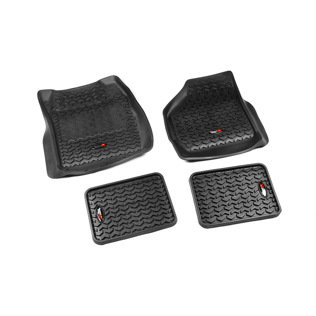 Rugged Ridge 82987.27 | Floor Liners, Kit, Black; 99-07 F-250/F-350 Regular/Ext Cab/SuperCrew