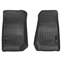 Husky Liners 18021 | Husky Liners Front Floor Liners, Fits 07-13 WRANGLER WEATHERBEATER FRONT FLOOR LINERS BLACK