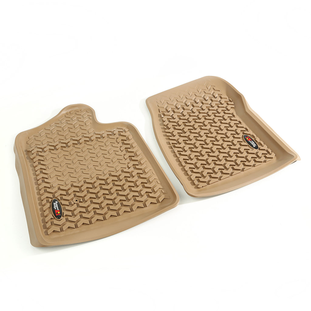 Rugged Ridge 83901.21 | Floor Liners, Front, Tan; 07-13 GM Regular Cab Pickup