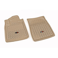 Rugged Ridge 83904.21 | Floor Liner, Front; Tan, 2012-2020 Toyota Sequoia / Tundra Regular / Double Cab / Crew Max