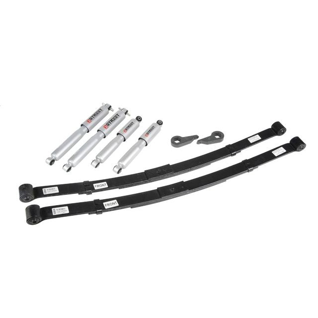 BELLTECH 638SP LOWERING KITS  Front And Rear Complete Kit W/ Street Performance Shocks 1995-1997 Chevrolet S10/S15 Blazer (4WD) 1 in. or 3 in. F/3 in. R drop W/ Street Performance Shocks
