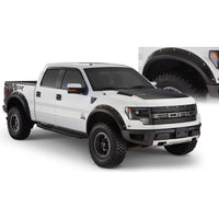 Bushwacker 20938-02 Black Pocket/Rivet Style Smooth Finish 4-Piece Fender Flare Set for 2010-2014 Ford Raptor