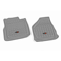Rugged Ridge 84902.06 | Floor Liners, Front, Gray; 08-10 Ford F-250/F-350 Reg/Ext/SuperCrew