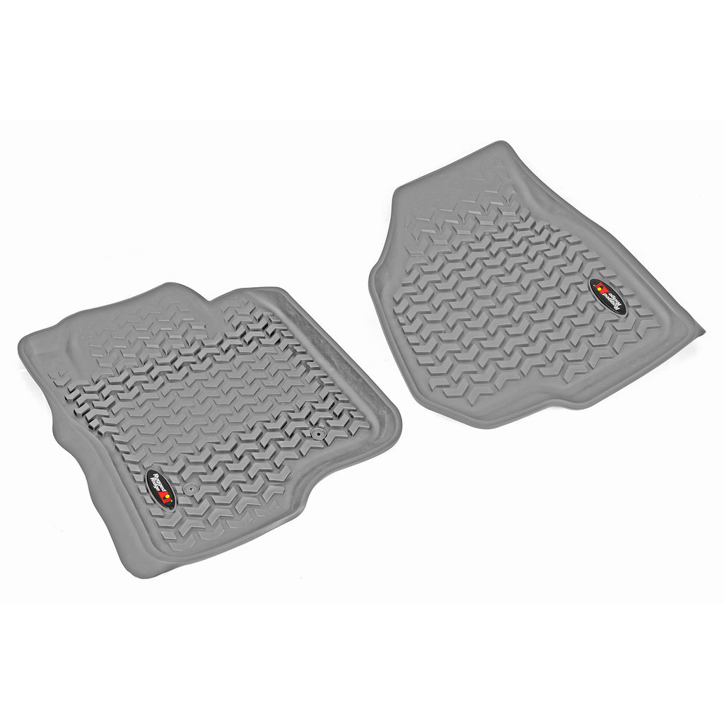 Rugged Ridge 84902.08 | Floor Liners, Front, Gray; 11-12 Ford F-250/F-350 Reg/Ext/SuperCrew