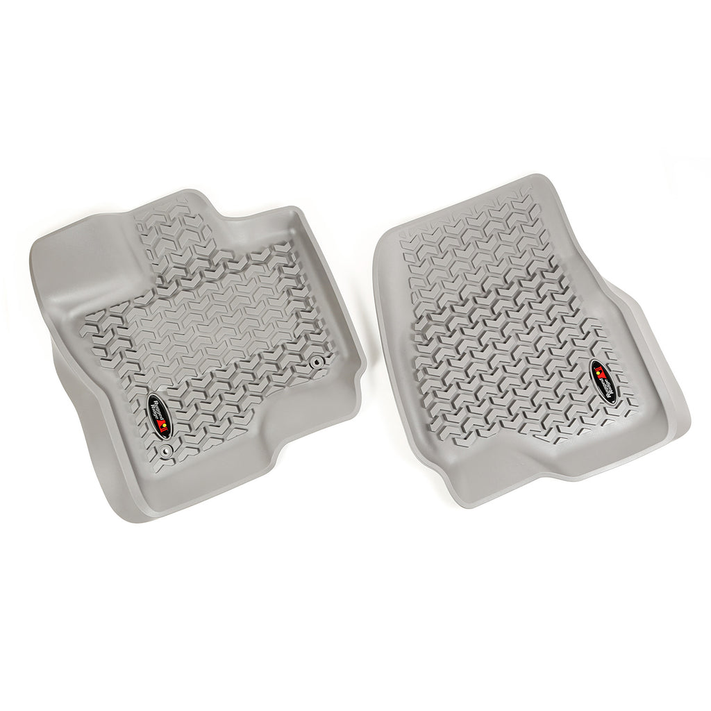 Rugged Ridge 84902.33 | Floor Liner, Front; Gray, 2015-2020 Ford F-150 / Raptor / Extended / Super Crew Cab